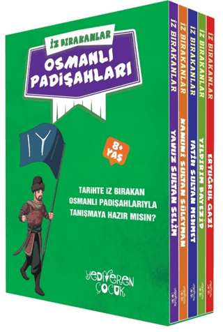 İz Bırakanlar - Osmanlı Padişahları Seti - 5 Kitap Takım - Yediveren Çocuk Kitap