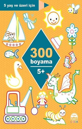 300 Boyama - Martı Çocuk Yayınları Kitap