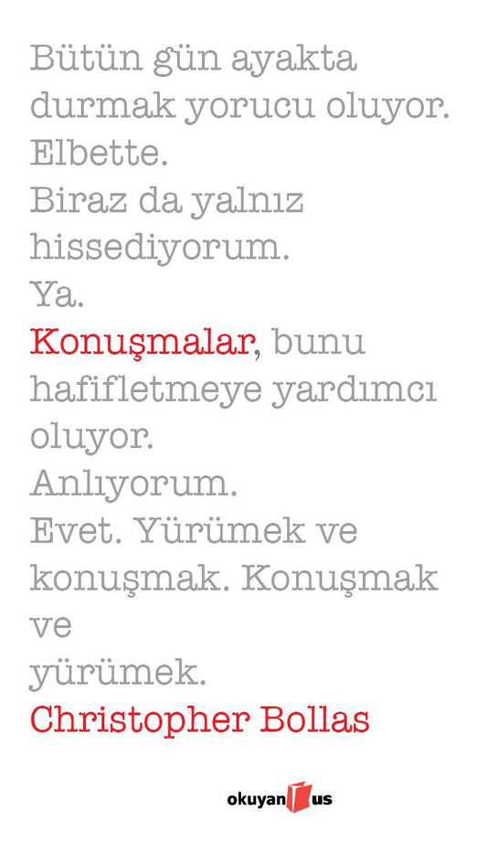 Konuşmalar - Okuyan Us Yayın Kitap