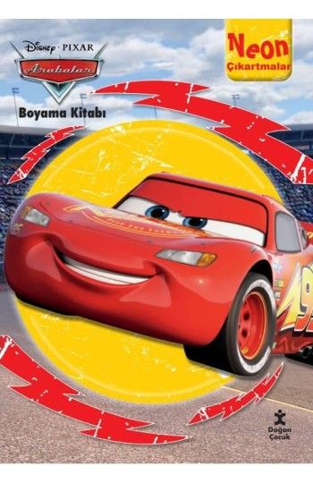 Disney Arabalar Neon Çıkartmalı Boyama Kitabı - Doğan Çocuk Kitap