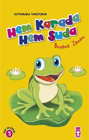 Hem Karada Hem Suda Boyama Zamanı Türkçe çocuk kitabı kapağı