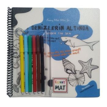 Funny Mat Denizlerin Altında Kalemli Mini Set - Akademi Çocuk - Funny Mat Kitap