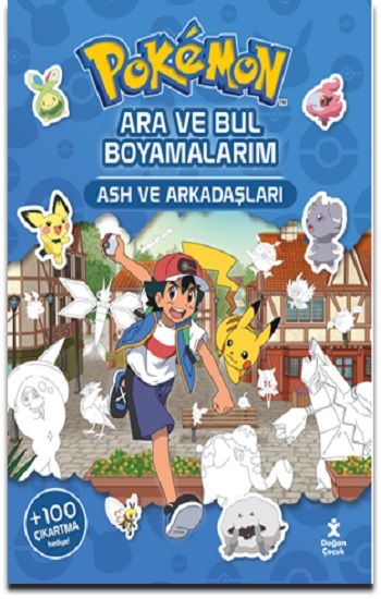 Ash ve Arkadaşları - Pokemon Ara ve Bul Boyamalarım - Doğan Çocuk Kitap