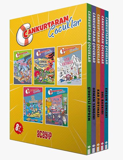 Cankurtaran Çocuklar Kutulu 5 Kitap - Acayip Kitaplar Kitap