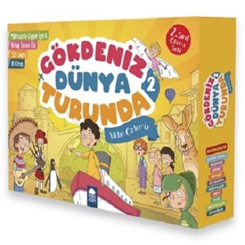 Gökdeniz Dünya Turunda 2 - 2.Sınıf Okuma Seti (10 Kitap Takım) - Mavi Kirpi Yayınları Kitap