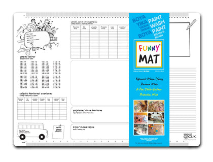 Funny Mat Çalışma Masam Küçük Boy - Akademi Çocuk - Funny Mat Kitap