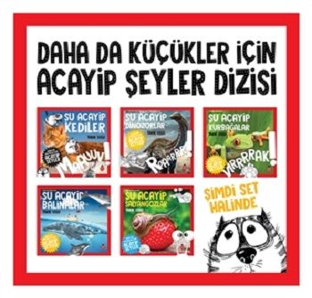 Daha da Küçükler İçin Acayip Şeyler Dizisi Set - 5 Kitap Takım - Uğurböceği Yayınları Kitap