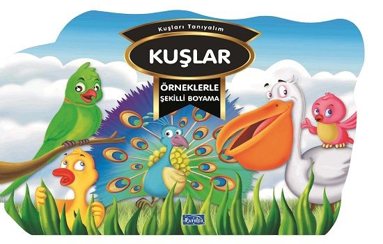 Örneklerle Şekilli Boyama  - Kuşlar - Parıltı Yayınları Kitap