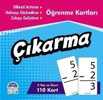 Öğrenme Kartları - Çıkarma - Martı Çocuk Yayınları Kitap