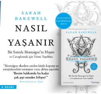 Nasıl Yaşanır ya da Bir Soruda Montaigne’in Hayatı - Sarah Bakewell, Edebiyat Türkçe kitap kapağı