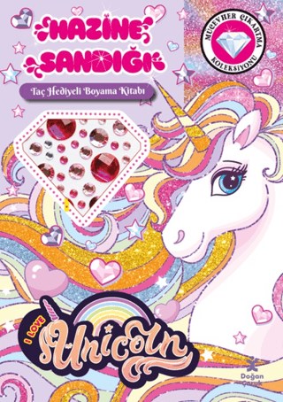Unicorn - Hazine Sandığı (Taç Hediyeli Boyama Kitabı) - Doğan Çocuk Kitap