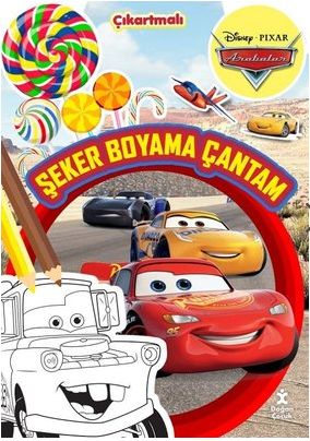 Disney Pixar Arabalar - Şeker Boyama Çantam - Çıkartmalı - Doğan Çocuk Kitap