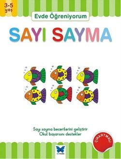 Evde Öğreniyorum - Sayı Sayma - Mavi Kelebek Yayınları Kitap