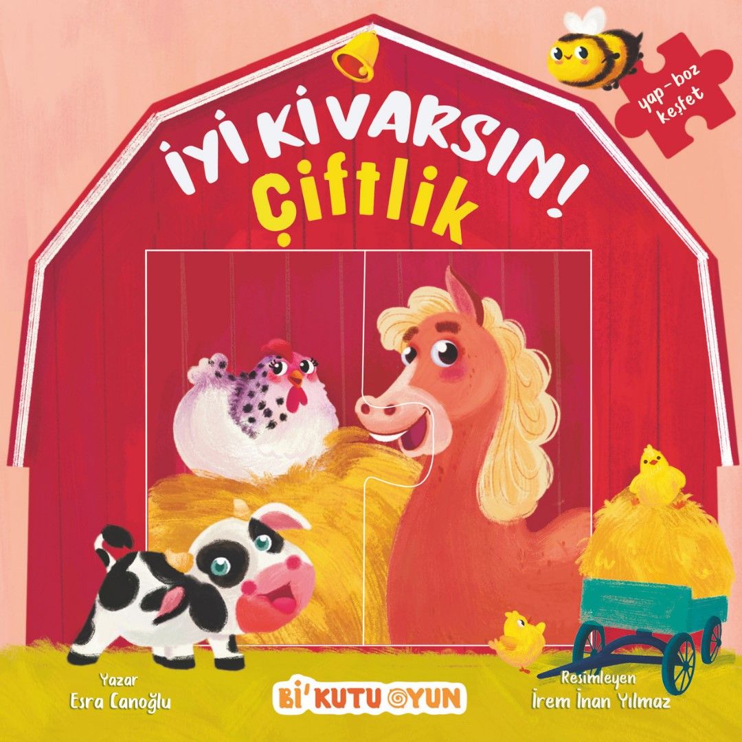 İyi Ki Varsın! Çiftlik (Yapbozlu Kitap) - Bi Kutu Oyun Kitap