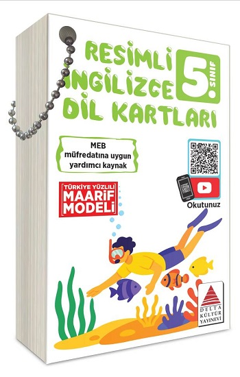 Resimli İngilizce Dil Kartları 5. Sınıf - Delta Kültür Yayınevi Kitap