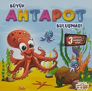 Hareketli Kitaplar Büyük Ahtapot Buluşması - 0-6 Yaş Yayınları Kitap