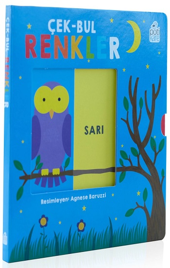 Çek-Bul Renkler Hareketli Kitaplar (Sıvama cilt) - Pötikare Yayıncılık Kitap