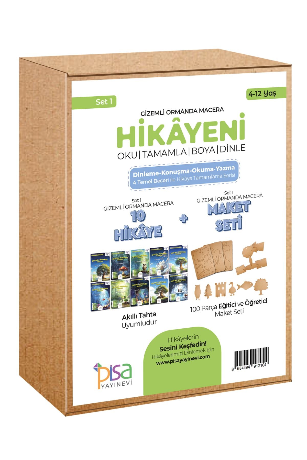 Gizemli Ormanda Macera Hikaye Seti 1 - Pisa Yayınevi Kitap