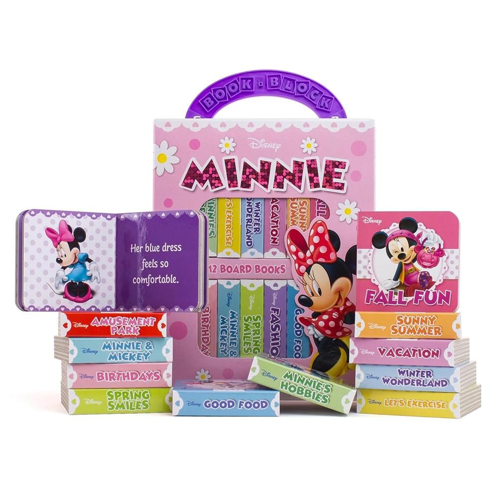 Disney Minnie Mouse - My First Library Board Book Block 12-Book Set - Pi Kids Kitap