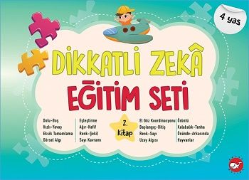 Dikkatli Zeka Eğitim Seti 2. Kitap (4 Yaş) - Beyaz Balina Yayınları Kitap