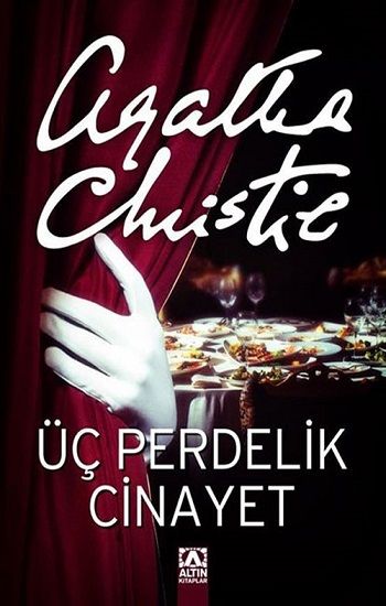 Üç Perdelik Cinayet - Agatha Christie, İngiliz Edebiyatı Türkçe kitap kapağı
