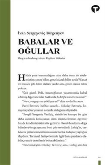 Babalar ve Oğullar - Turkuvaz Kitap Kitap