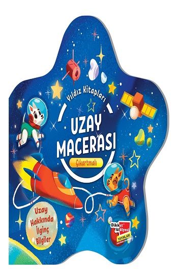 Çıkartmalı Yıldız Kitapları Serisi - Uzay Macerası - Dikkat Atölyesi Yayınları Kitap