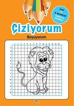Çiziyorum Boyuyorum - Kolektif, Boyama Kitapları Türkçe kitap kapağı