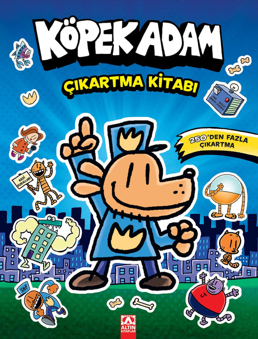 Köpek Adam Çıkartma Kitabı - Altın Kitaplar - Çocuk Kitapları Kitap