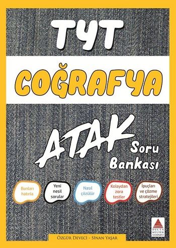 TYT Coğrafya Atak Soru Bankası - Delta Kültür Yayınevi Kitap