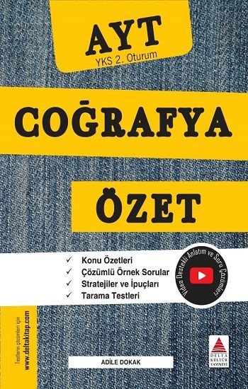 AYT Coğrafya Özet (YKS 2. Oturum) - Delta Kültür Yayınevi Kitap