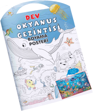 Okyanus Gezintisi Dev Boyama Posteri - 0-6 Yaş Yayınları Kitap