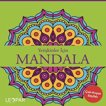 Yetişkinler İçin Mandala - Yeşil - Leopar Yayınları Kitap