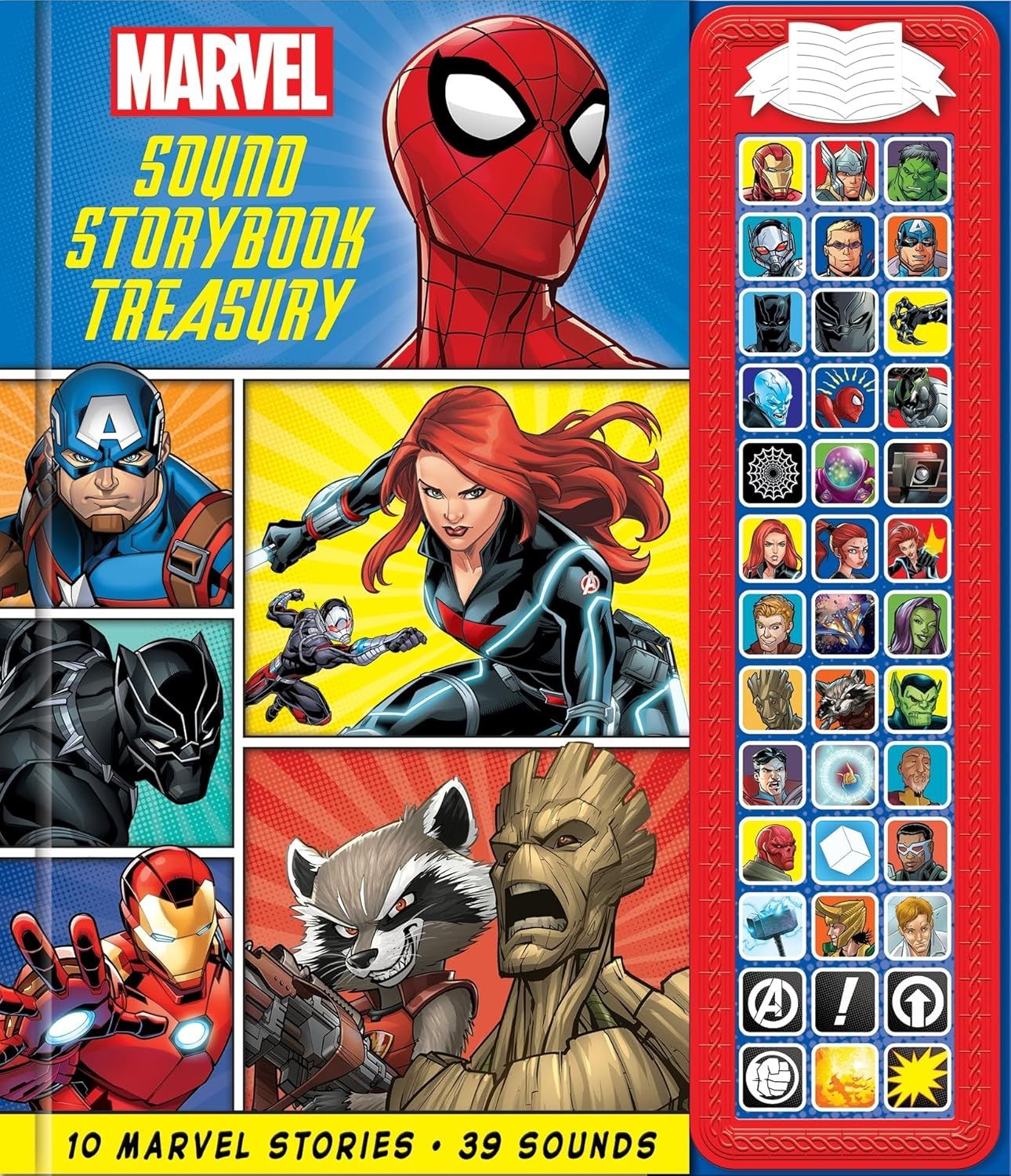Marvel: Spider-man, Avengers, Black Panther, And More! Sound Storybook Treasury - Pi Kids Kitap