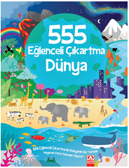 555 Eğlenceli Çıkartma Dünya - Altın Kitaplar Kitap