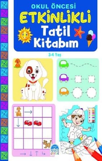 Etkinlikli Tatil Kitabım (3-4 Yaş) - Martı Çocuk Yayınları Kitap