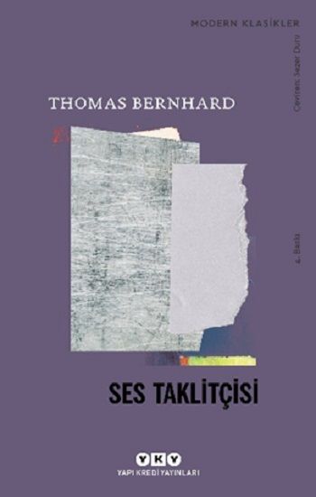 Ses Taklitçisi - Thomas Bernhard, Alman Edebiyatı Türkçe kitap kapağı