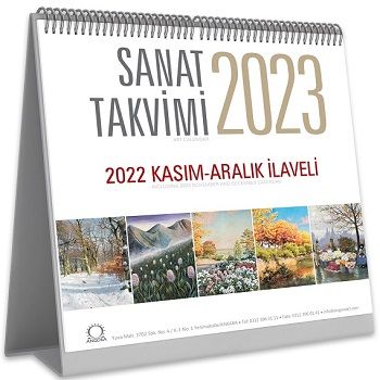 Sanat Takvimi 2023 Masa Takvimi - Angora Kitapları Kitap