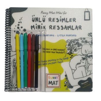 Funny Mat Ünlü Resimler Minik Ressamlar Kalemli Mini Set - Akademi Çocuk - Funny Mat Kitap