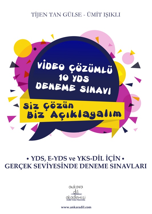Video Çözümlü 10 YDS Deneme Sınavı - Ankara Dil Akademisi Kitap
