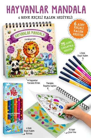 Hayvanlar Mandala - Bigkids Yayınları Kitap