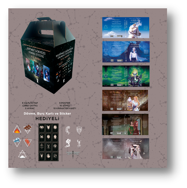 Hepimiz Gökyüzü Olmak İstedik Kutulu Set - Dex Yayınevi Kitap