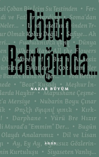 Dönüp Baktığımda... - Agos Yayınları Kitap
