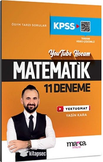 2025 KPSS Matematik 11 Deneme Tamamı Video Çözümlü Yektugmat - Marka Yayınları Kitap