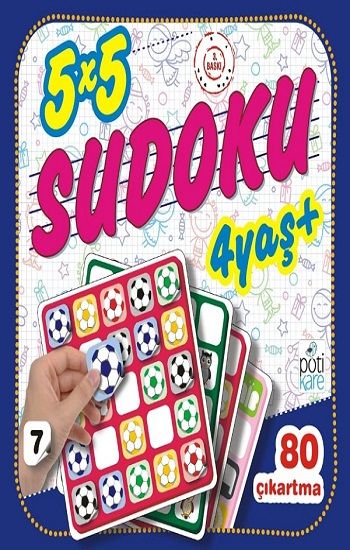 5 x 5 Sudoku – 7 (4 Yaş +) - Pötikare Yayıncılık Kitap