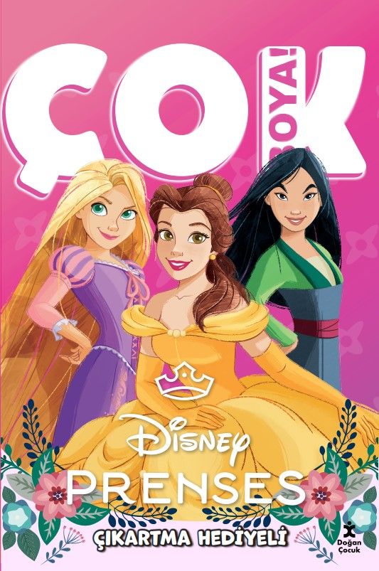 Disney Prenses –  Çok Boya! Çıkartmalı Dev Boyama Kitabı - Doğan Çocuk Kitap