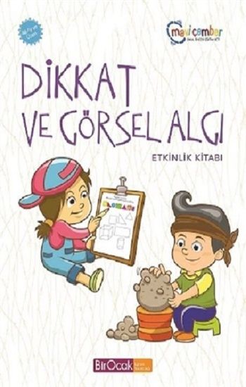 Dikkat ve Görsel Algı Etkinlik Kitabı (48 Ay ve Üzeri) - Mavi Çember Okul Öncesi Eğitim - Bir Ocak Yayınları Kitap