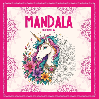 Mandala - Unicornlar - Vivago Art Kitap