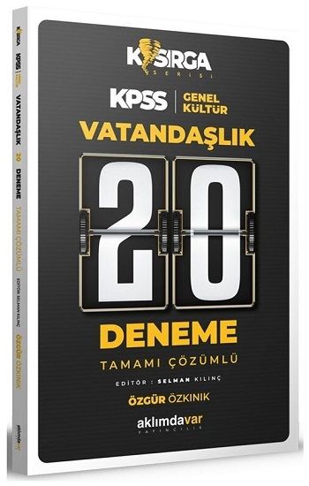 2023 Kpss Vatandaşlık 20 Deneme - Aklımdavar Yayıncılık Kitap
