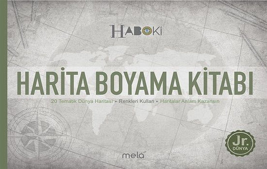 Harita Boyama Kitabı - Mela Yayınları Kitap